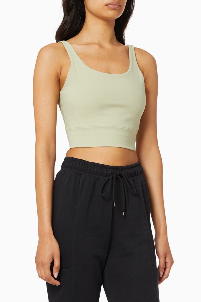 

Yoga Luxe Women's Infinalon Crop Top, Green