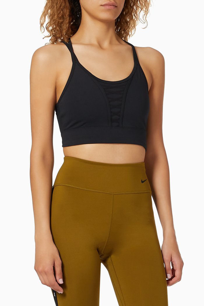 

Nike Dri-FIT Cropped Laced Training Tank Top, Black