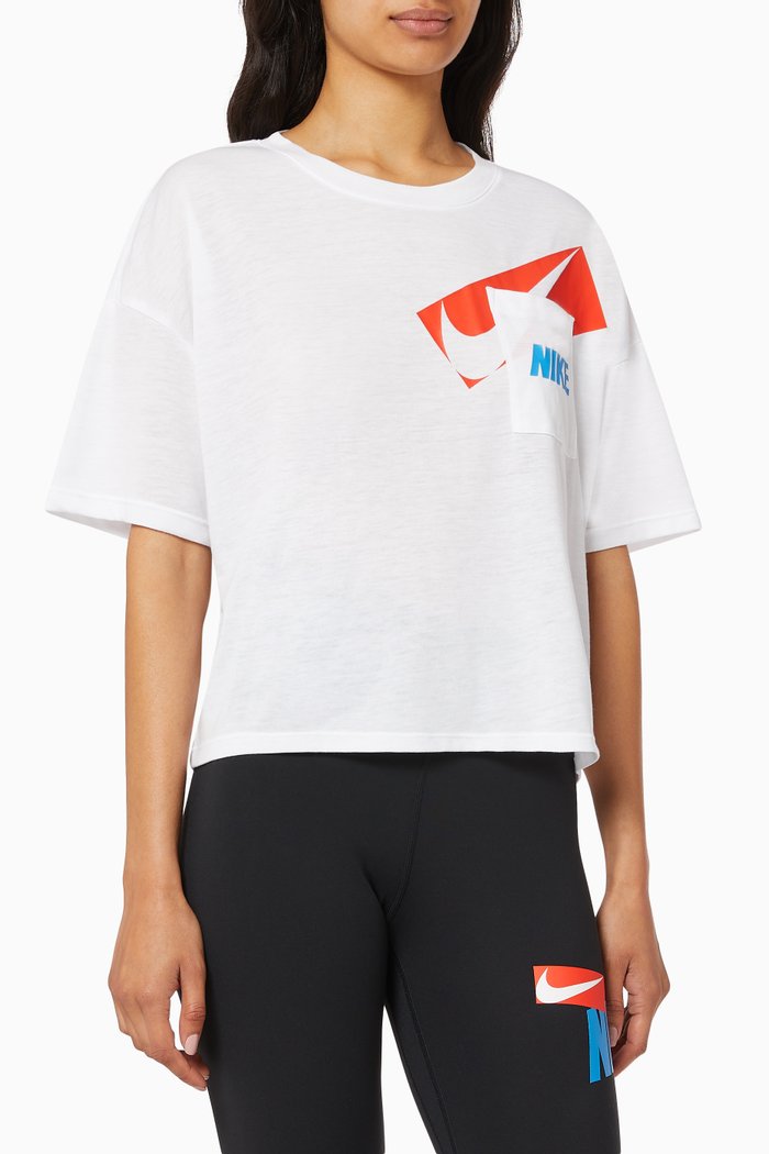 

Nike Performance Dry Crop Jersey T-shirt, White