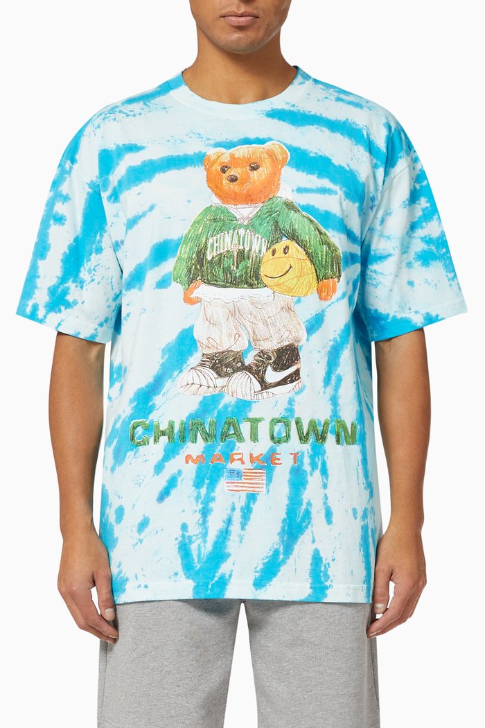 

Smiley Tie-Dye Basketball Bear T-shirt, Multicolour