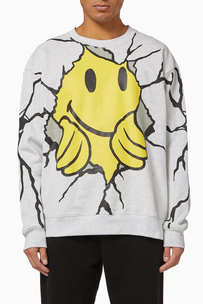 

Smiley Dry Wall Breaker Sweatshirt, Grey