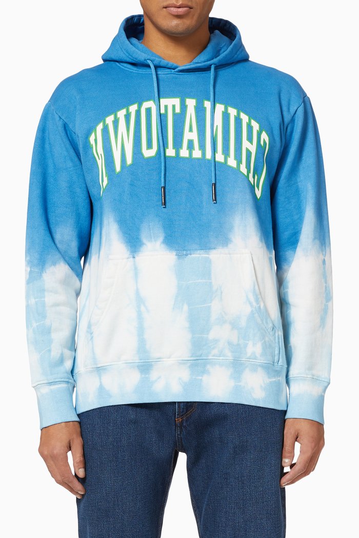 

Reverse Arc Tie-Dye Hoodie, Multicolour