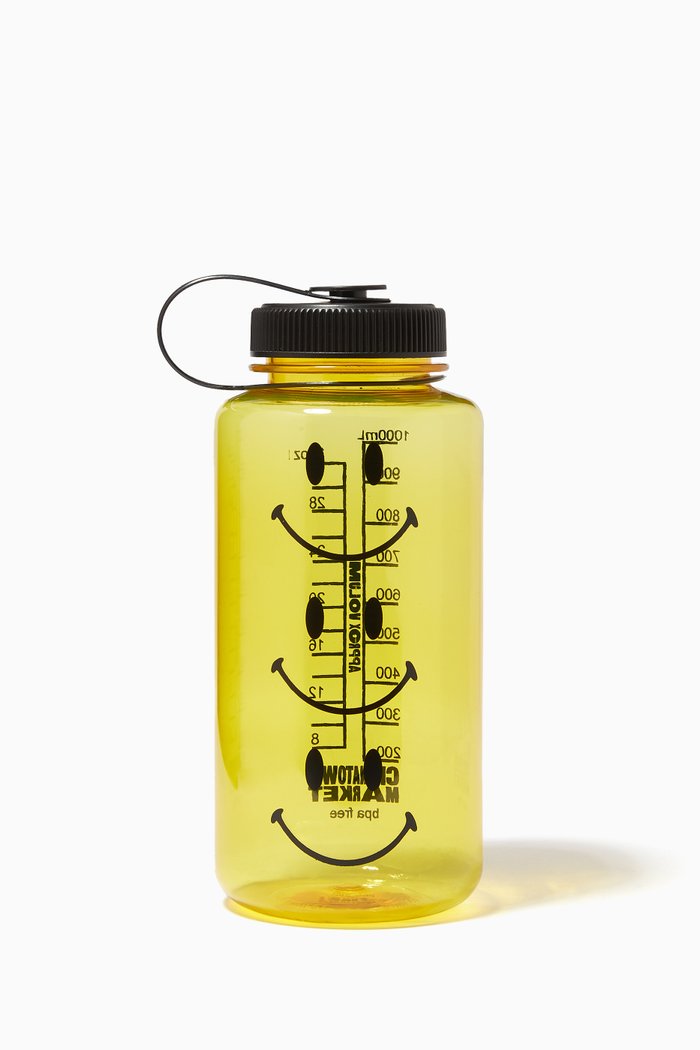 

Smiley Water Bottle, Yellow