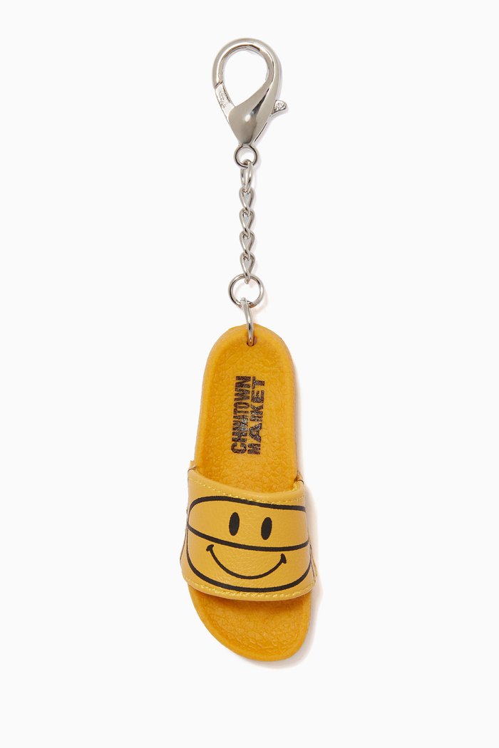 

Smiley Slide Keychain, Yellow