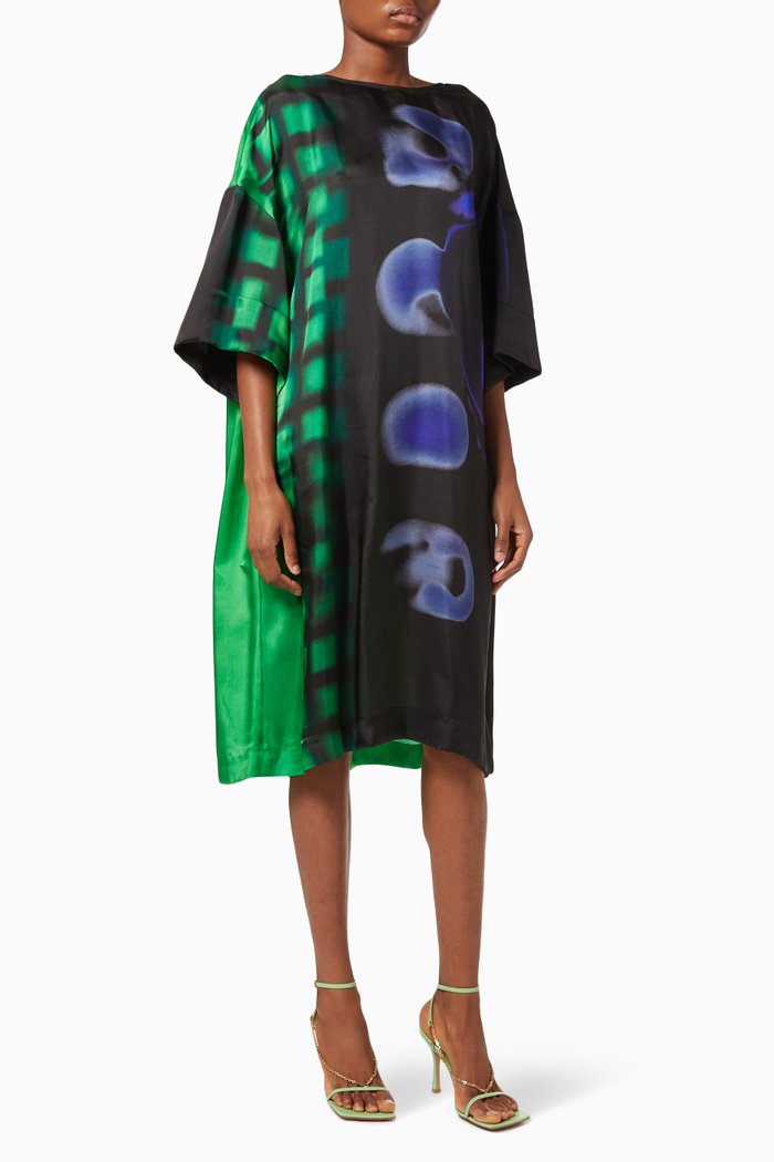 

Dovan Printed Dress, Green