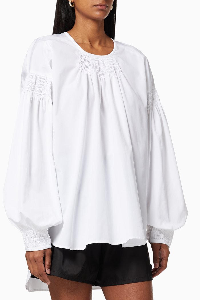 

Clarke Cotton Shirt, White