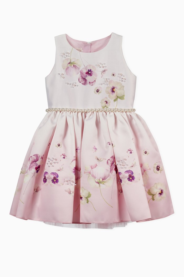 

Floral Pearls Dress, Pink