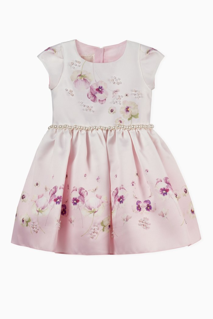 

Floral Pearls Dress, Pink