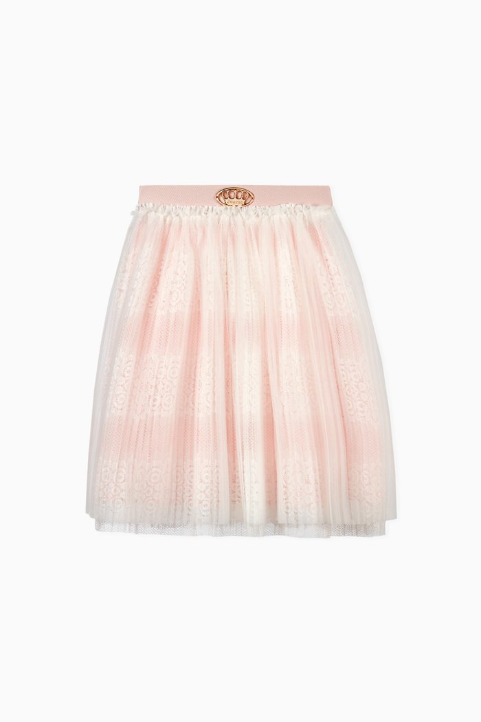 

Pleated Tulle Skirt, Pink