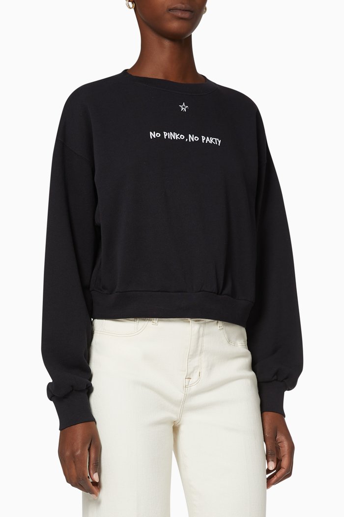

Biologia Printed Sweatshirt, Black
