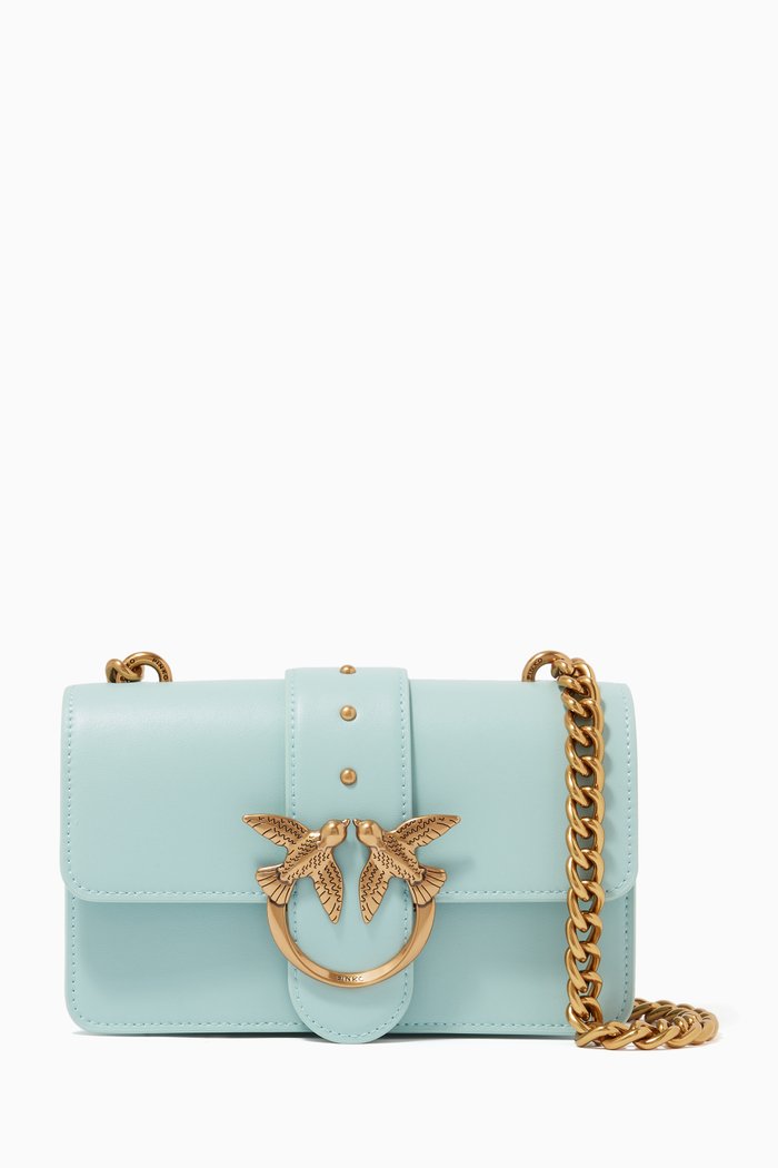 

Mini Love Icon Simply Bag in Leather, Green