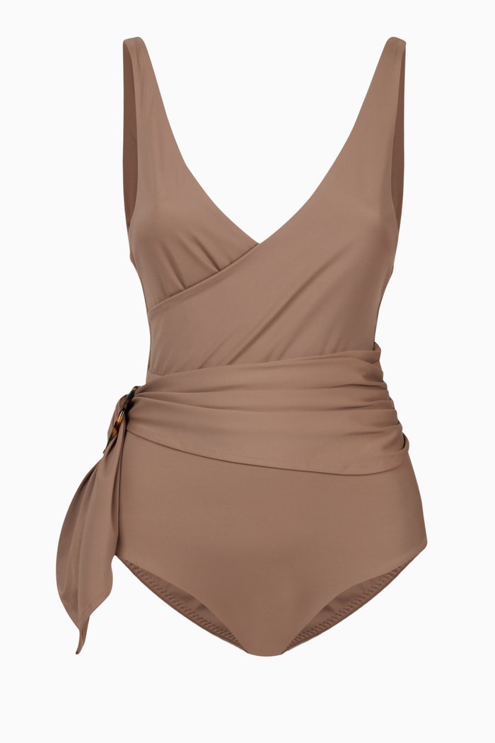 

Isola One-Piece Swimsuit, Brown