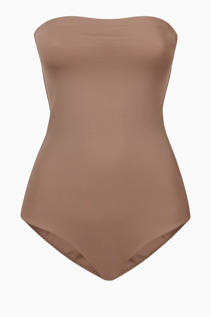 

Allegra One-Piece Swimsuit, Brown