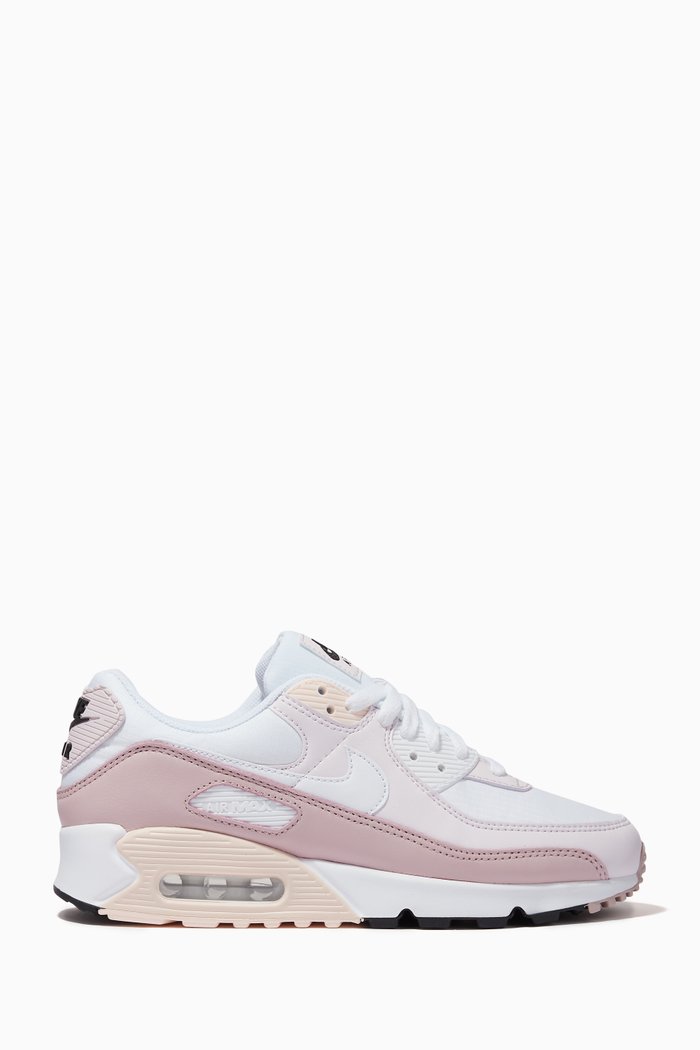 

Nike Air Max 90 Low-Top Sneakers in Leather, Pink