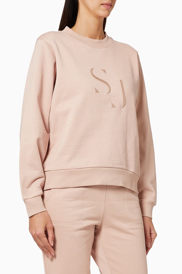 

Embroidered Logo Sweatshirt, Pink
