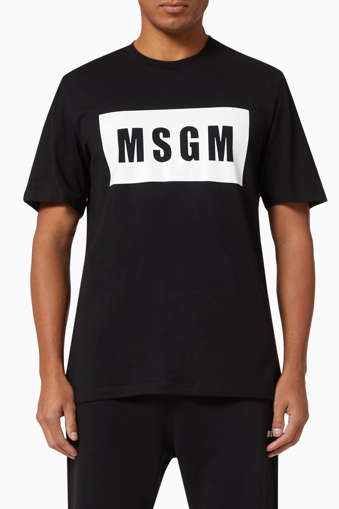 

Box Logo T-shirt in Cotton, Black