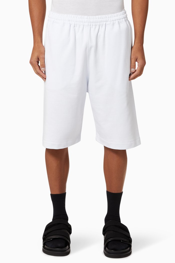 

Micro Logo Shorts in Cotton, White