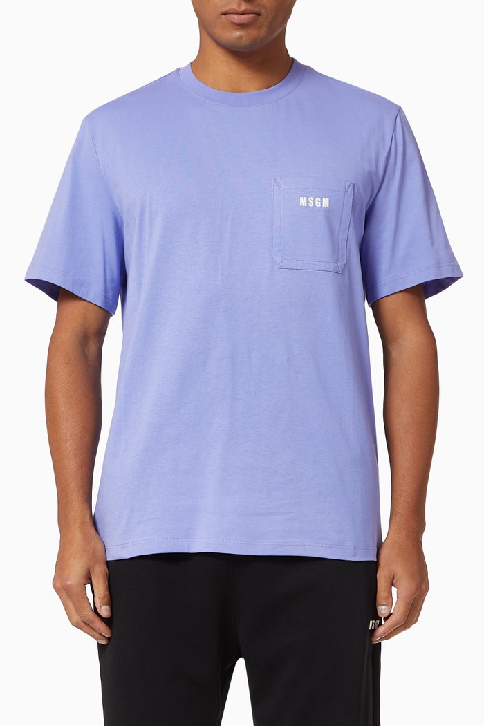 

Logo T-shirt in Cotton, Purple