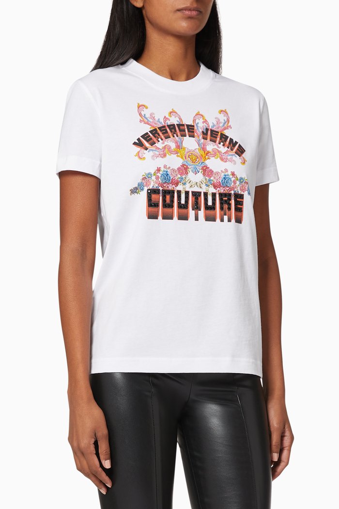

Logo Cotton T-shirt, White