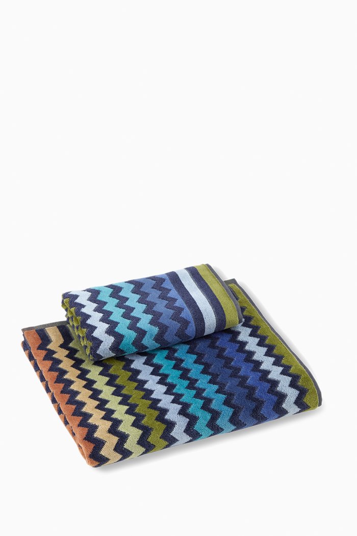 

Warner Towel, Set of Two, Blue