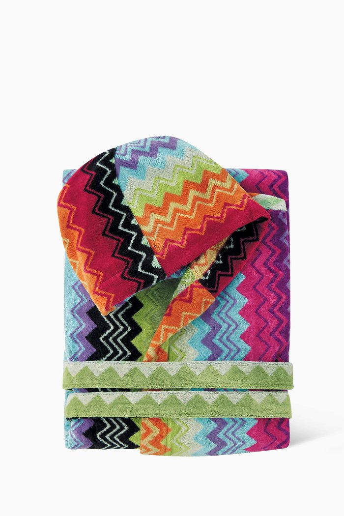 

Giacomo Hooded Bathrobe, Multicolour