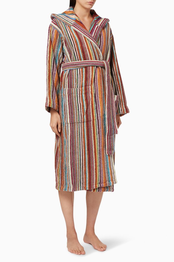 

Jazz Hooded Bathrobe, Multicolour