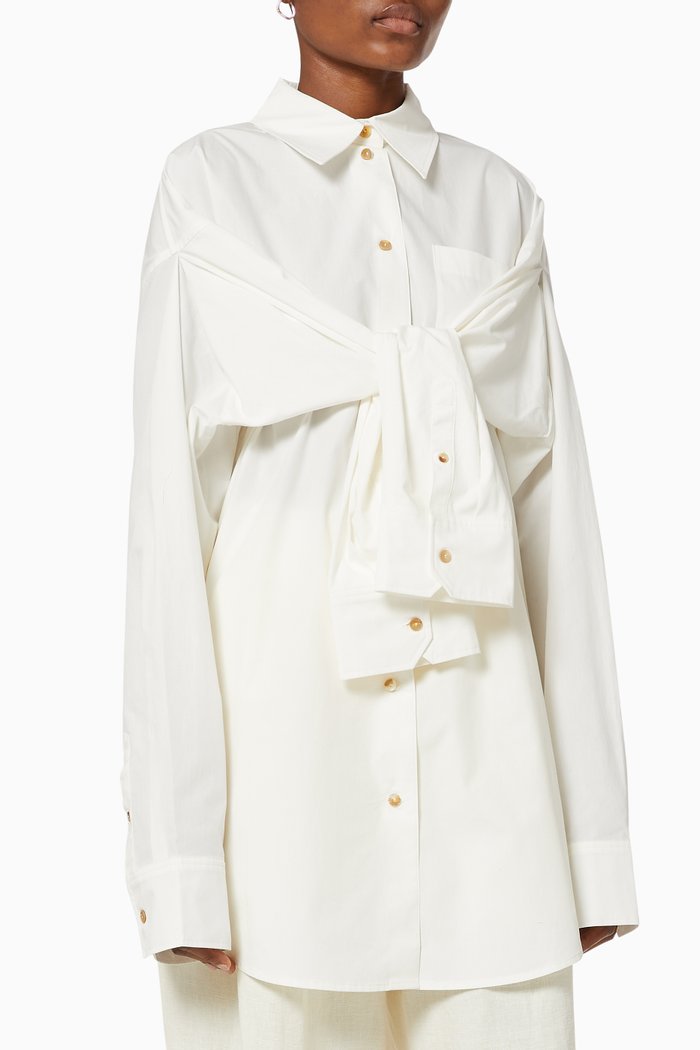 

Leah Organic Cotton Shirt, White