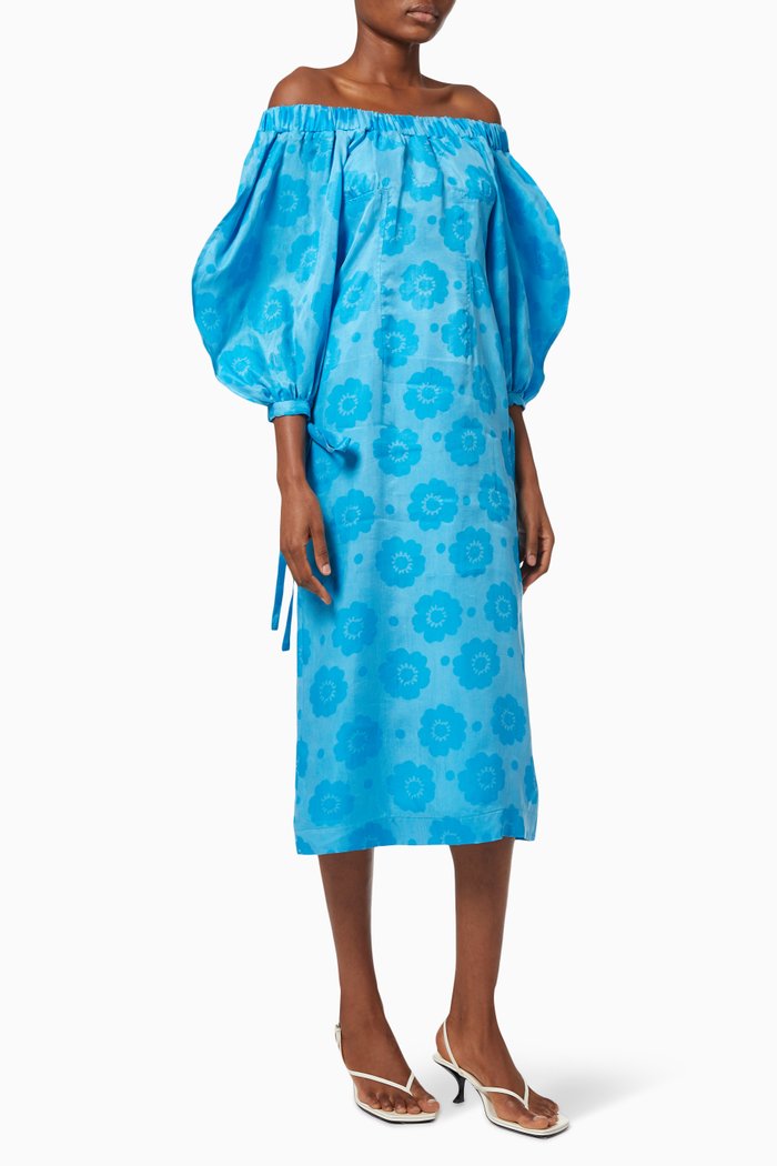 

Ellis Off-shoulder Dress, Blue