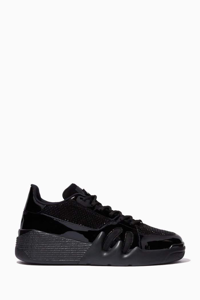

Talon Sneakers in Crystal Embellished Patent Leather, Black