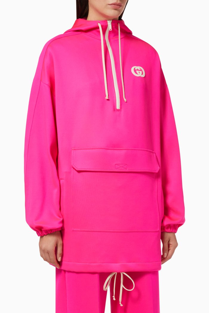 

Logo Patch Jersey Sweatshirt, Pink