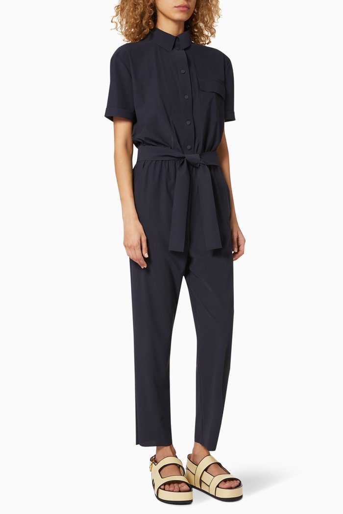 

Cubismo Techno Jersey Jumpsuit, Blue