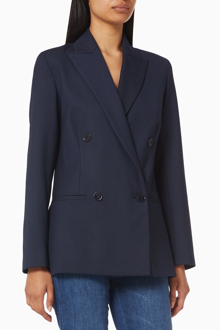 

Cagliari Double Breasted Blazer, Blue