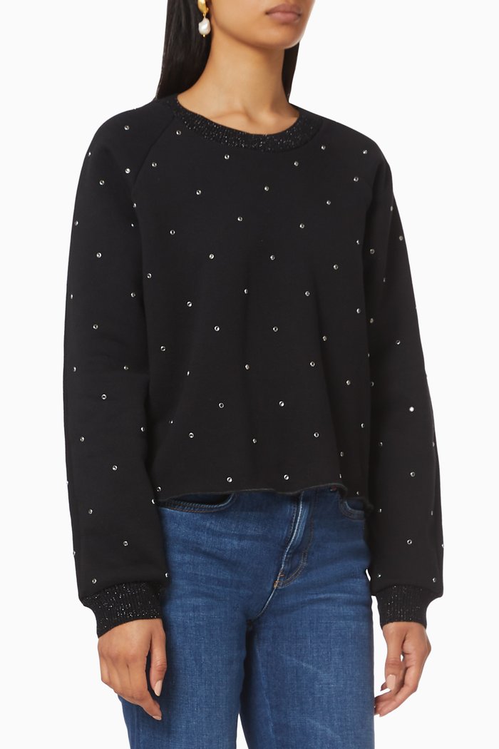 

Darai Rhinestone Sweatshirt, Black