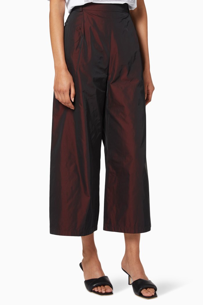 

Depongo Taffeta Trousers, Burgundy