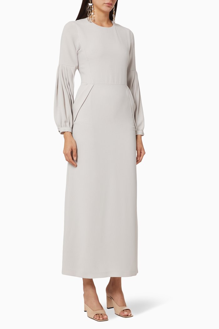 

Crepe Maxi Dress, Green