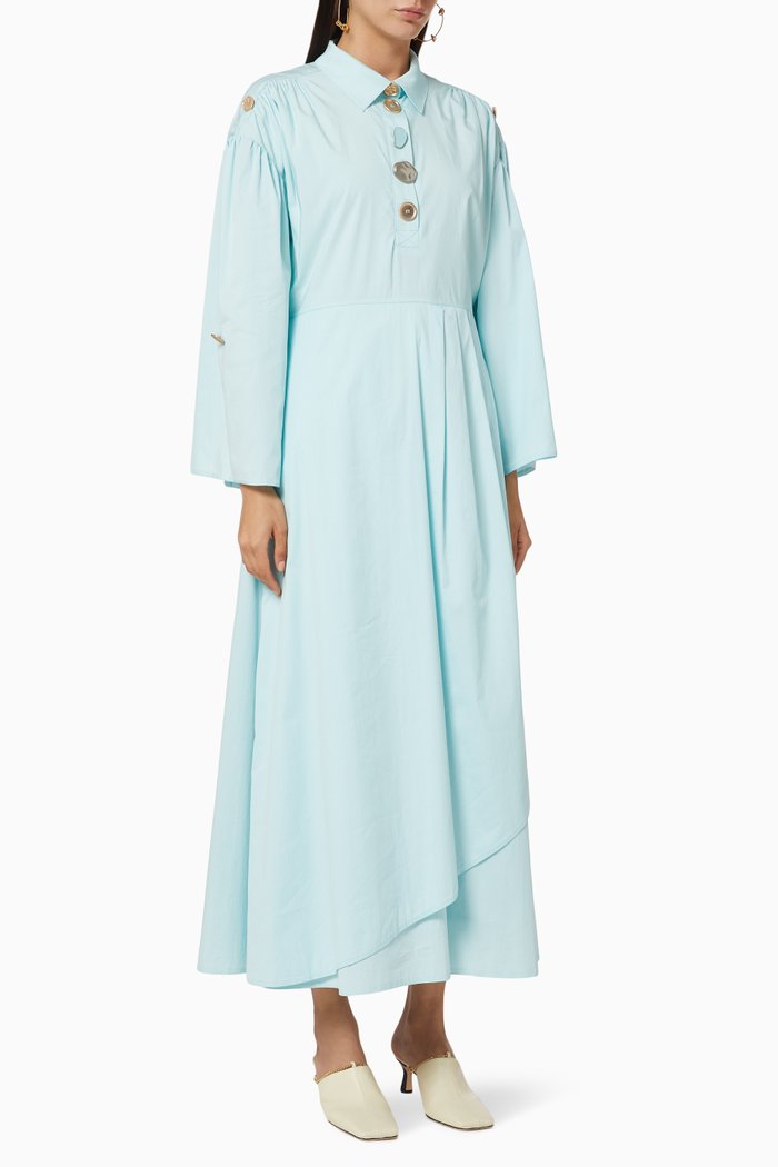 

Maxi Shirt Dress, Blue