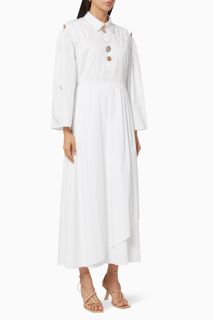 

Maxi Shirt Dress, White