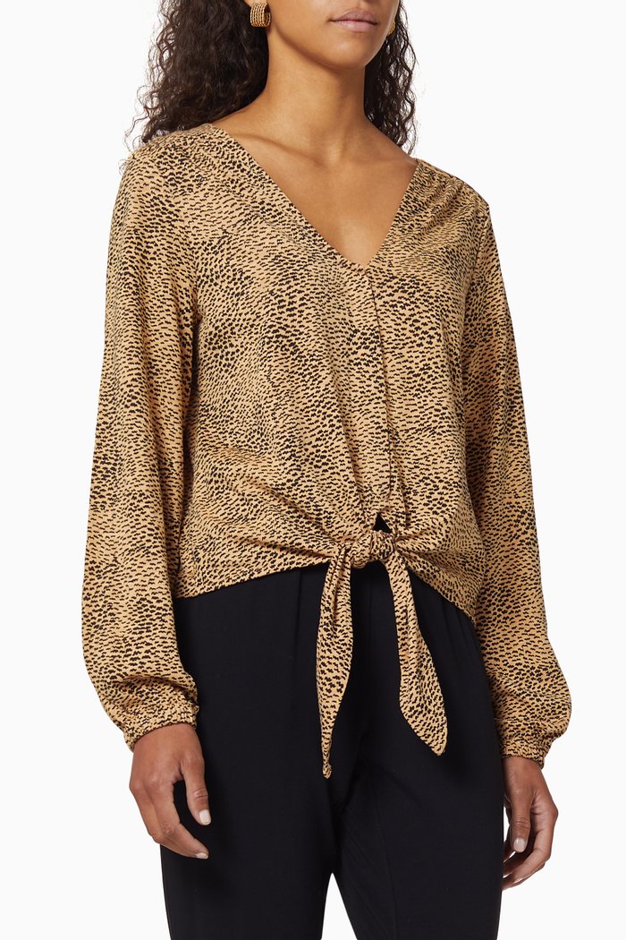 

Ripple Cotton Top, Brown