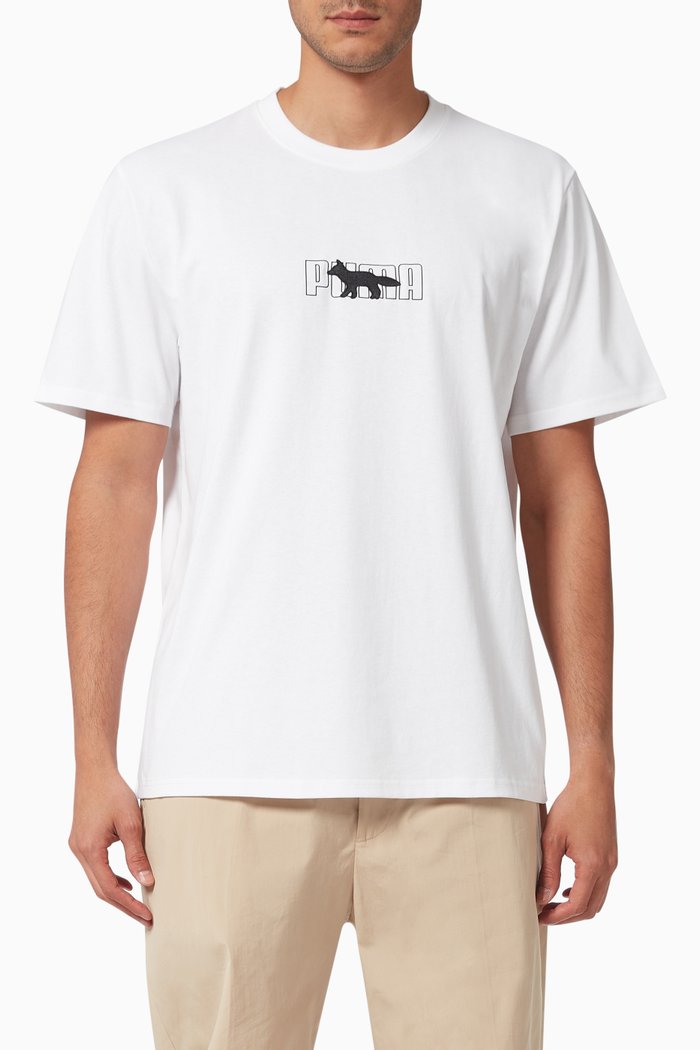 

x Maison Kitsuné Oversized T-shirt, White