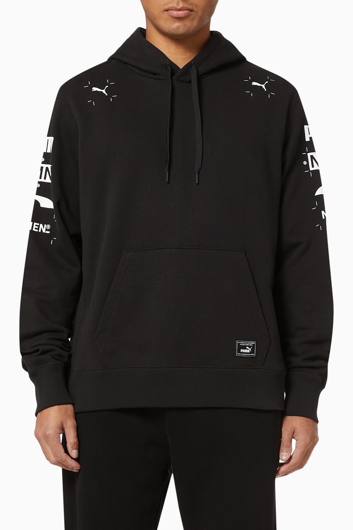 

x Nemen Cotton Hoodie, Black