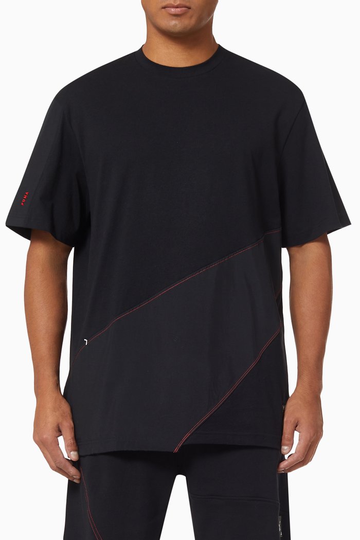 

Re.Gen Panel T-shirt in Cotton, Black