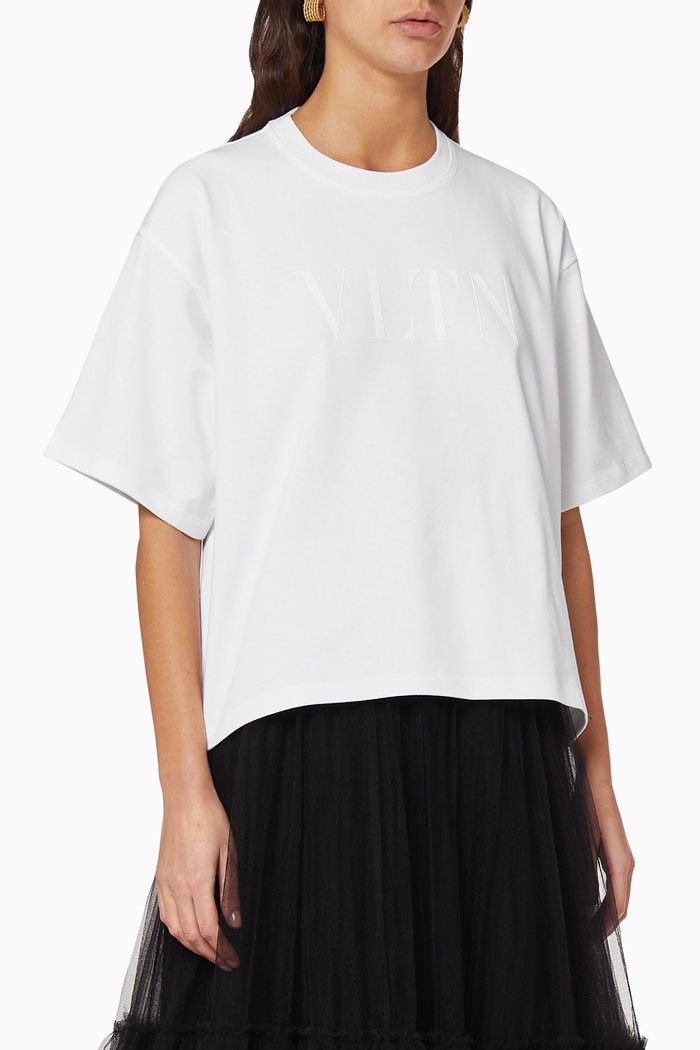 

VLTN Cotton T-Shirt, White