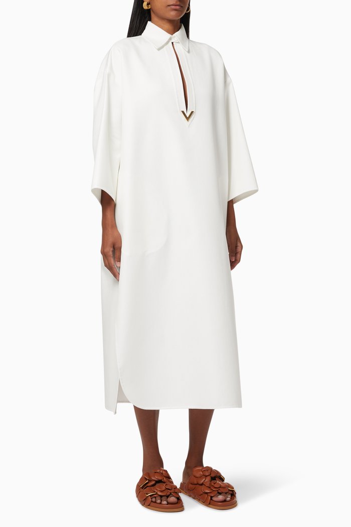 

VGOLD Long Kaftan Dress, White
