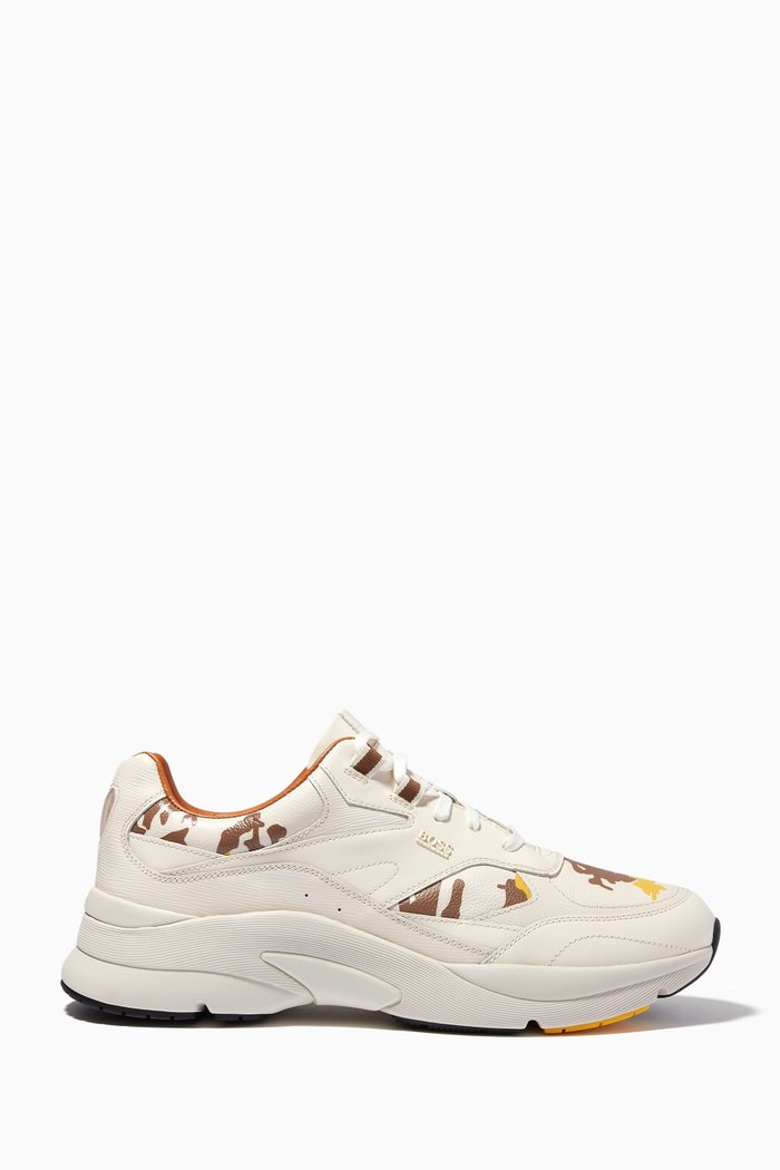 

Ardical Running Sneakers in Leather, Yellow