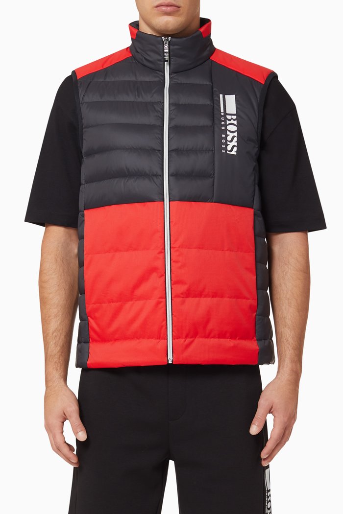 Basalt Down Quilted Gilet, Black