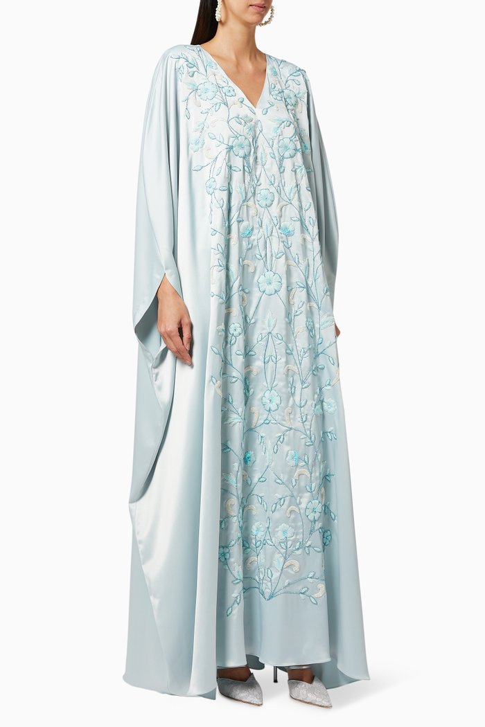 

Creo Embroidered Kaftan, Blue