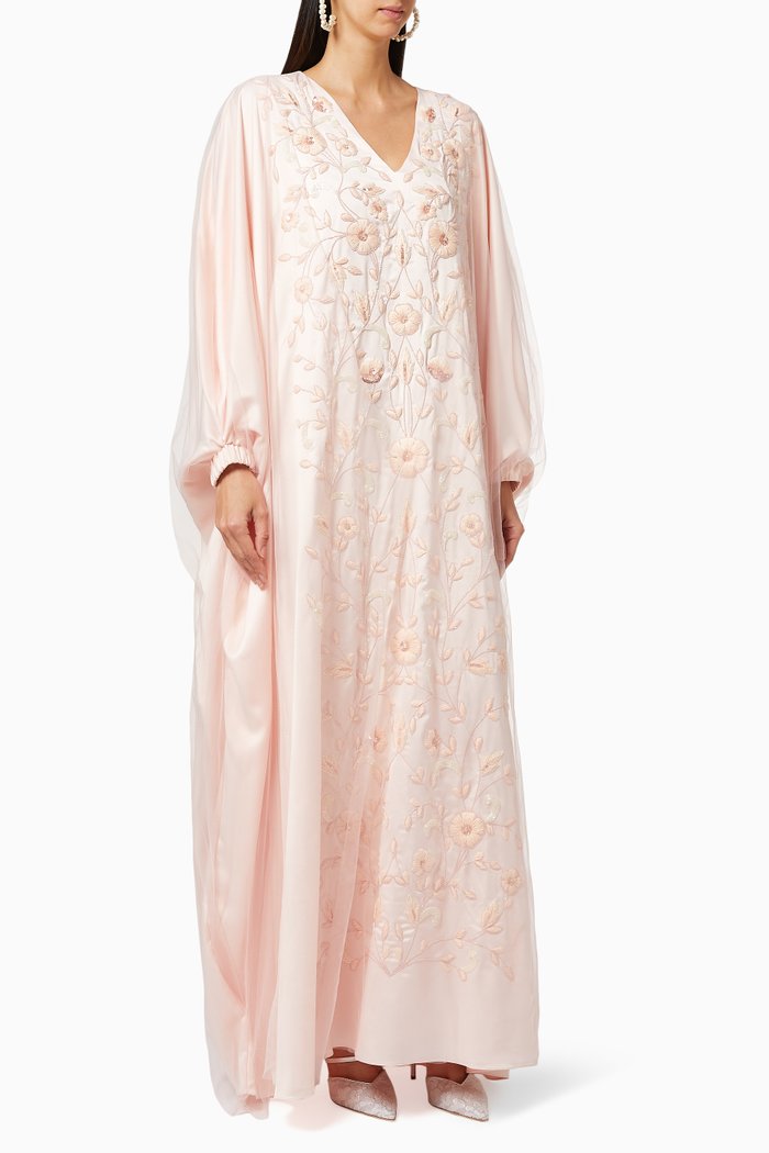 

Ari Embroidered Kaftan, Pink