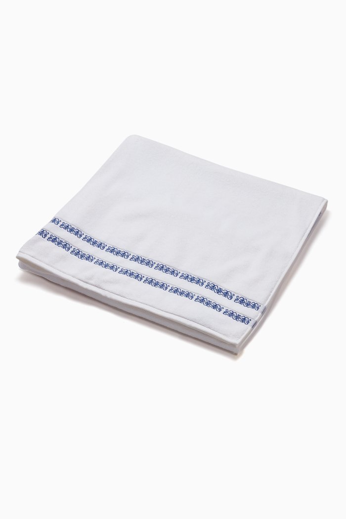 

Santorini Cotton Bath Towel, 100 x 150cm, White