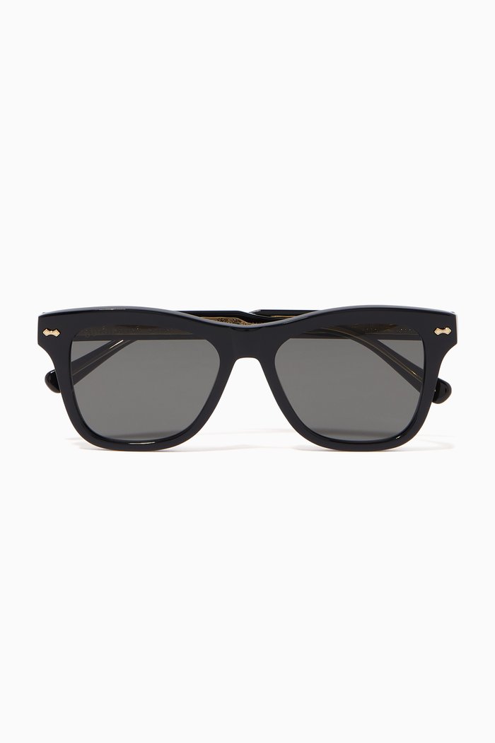 

D-Frame Sunglasses in Acetate, Black