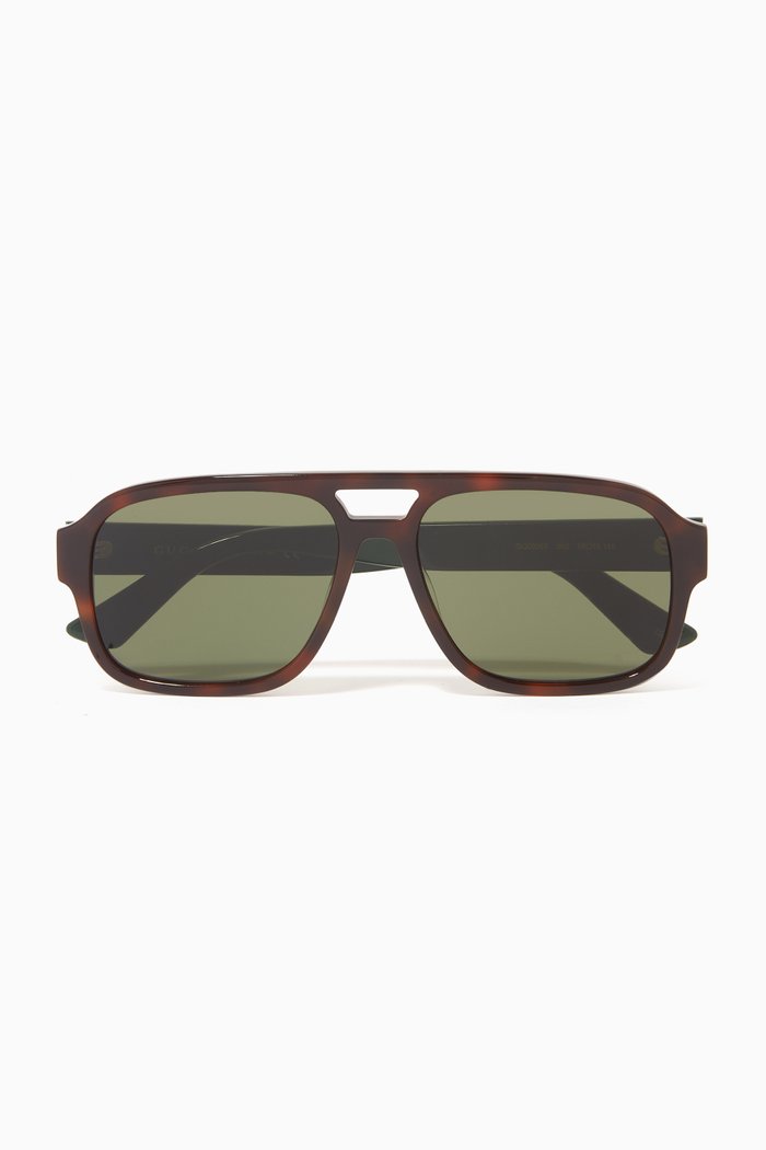

Pilot Sunglasses in Acetate, Brown
